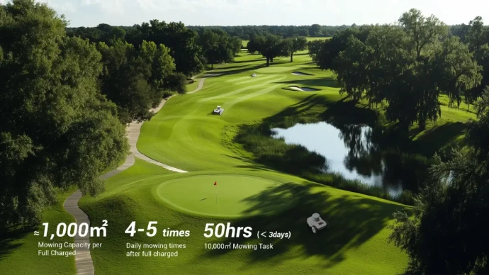 FJD FR4000 funkar perfekt på de platser på Golfbanan som inte dem stora kan hantera