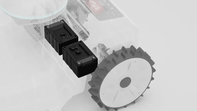 2 batterier som kan laddas med USB-C