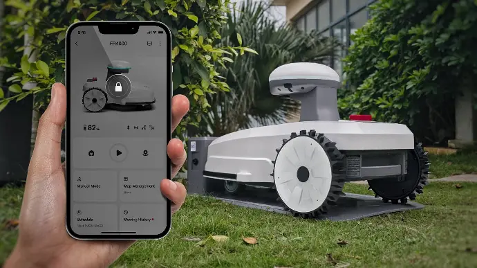Full kontroll på din robotgräsklippar eutan slinga med FJD Landscaping app