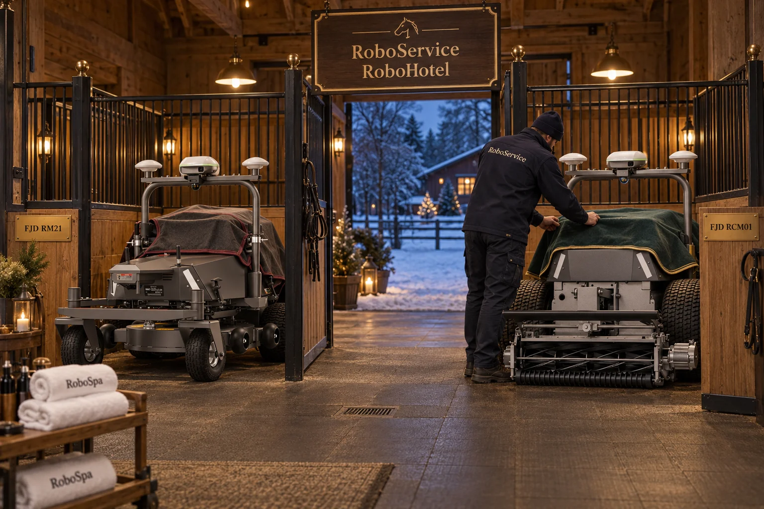 RoboService RoboHotel – robotgräsklippare i vinterförvaring