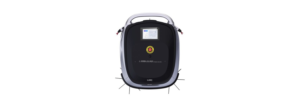 OrionStar CleaniBot C5 - Control panel with touchscreen and emergency stop