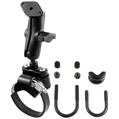 RAM ATV/Side By Side Double Ball Rail Mount with Diamond (AMPS) Base - product photo