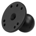 RAM Round Plate with Ball C Size - AMPS hole pattern top view