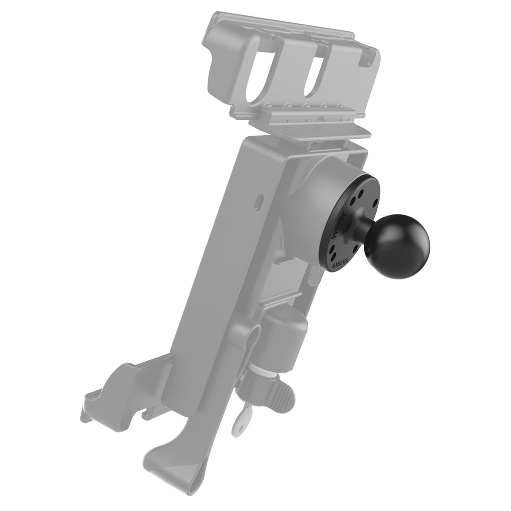 RAM Round Plate with Ball C Size - side angle
