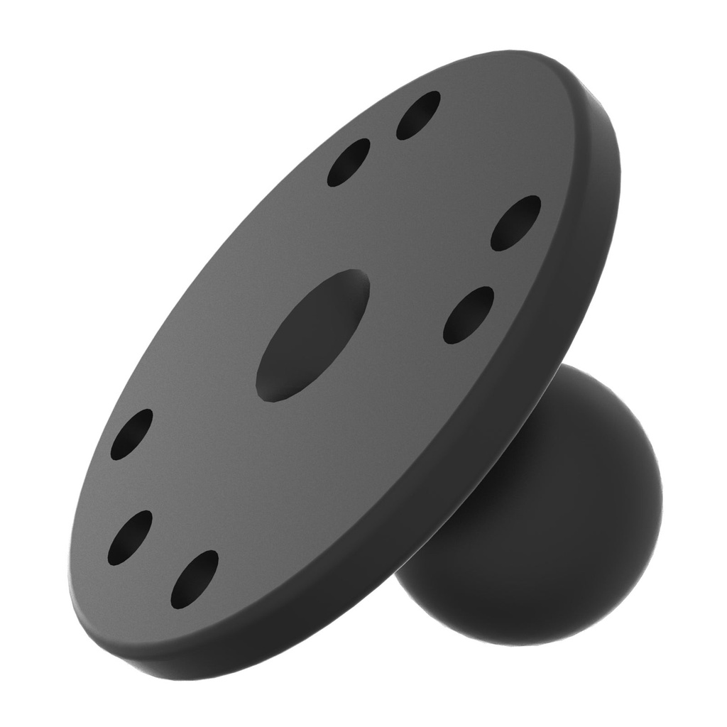RAM Round Plate with Ball B Size - AMPS hole pattern top view