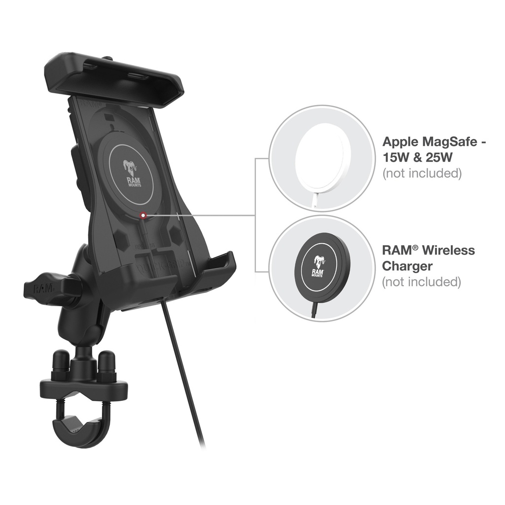 RAM Quick-Grip iPhone 12 MagSafe Mount - RAM-B-149Z-A-UN15WU backing plate