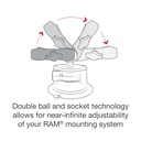 RAM X-Grip Phone Mount with RAM Twist-Lock Suction Cup Base - RAM-B-166-UN7U_3