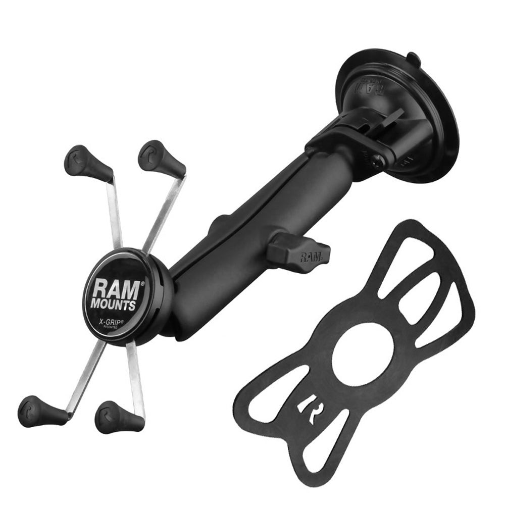 RAM X-Grip Large Phone Mount with Twist-Lock Suction Cup, Long Arm - RAM-B-166-C-UN10U_2