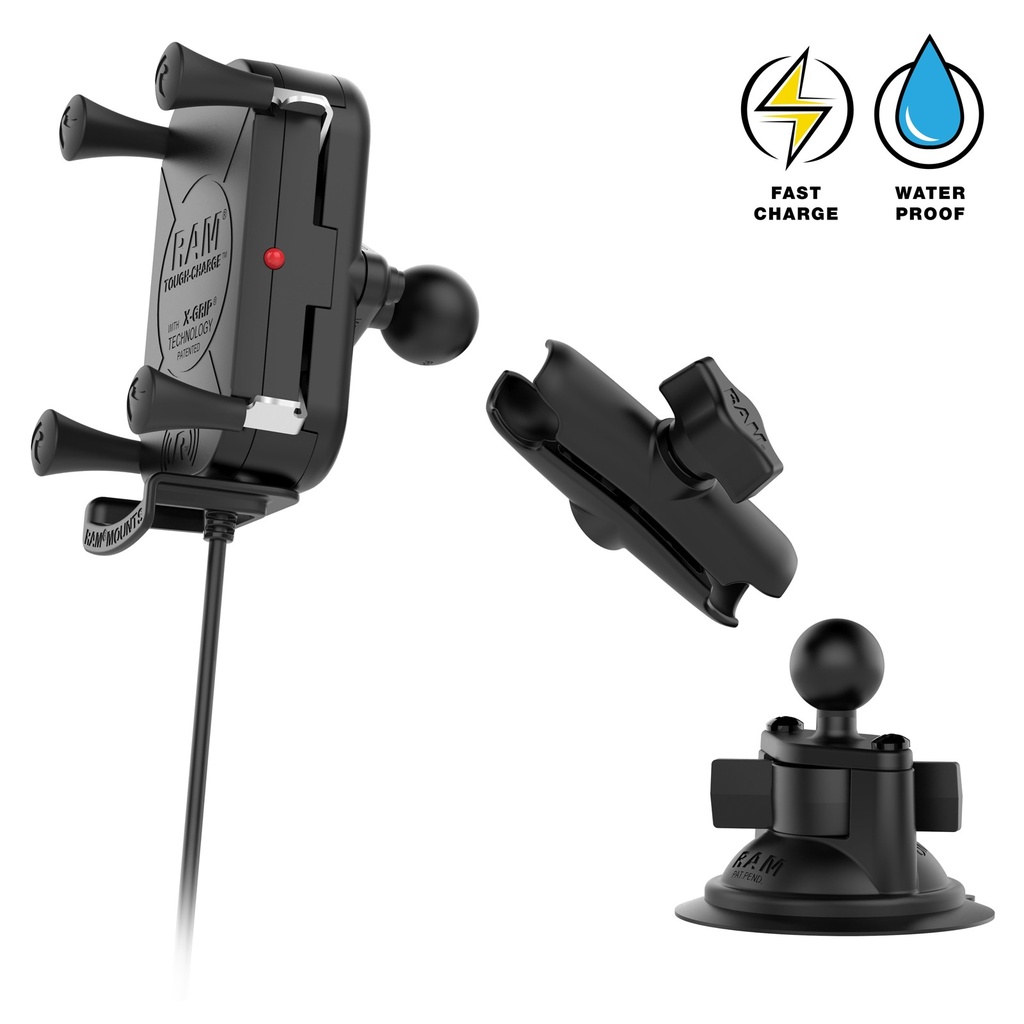 RAM Tough-Charge 15W Wireless Charging Suction Cup Mount - RAM-B-166-UN12W_3