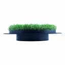 Round artificial-grass barrier - side profile