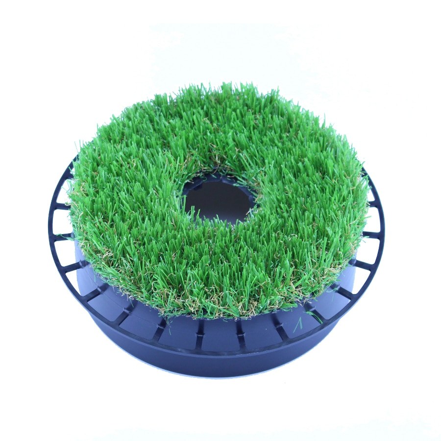 Round artificial-grass barrier small - angled view
