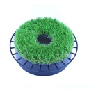 Round artificial-grass barrier small - angled view