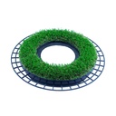 Round artificial-grass barrier large - angled view