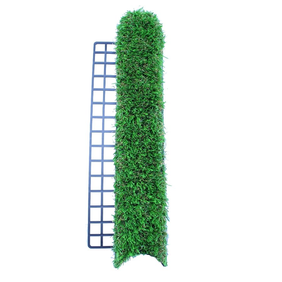 Artificial-grass edging with curve - top view
