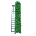 Artificial-grass edging with curve - top view
