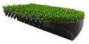 Artificial-grass edging for robot mowers - angled view
