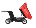 KNDMAX ED600H elektrisk minidumper - sidovy under tippning