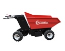 KNDMAX ED600H elektrisk minidumper - sidovy med flak nere