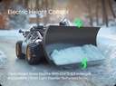 Elektrisk höjdreglering 0–14 cm på Mowrators snöplog