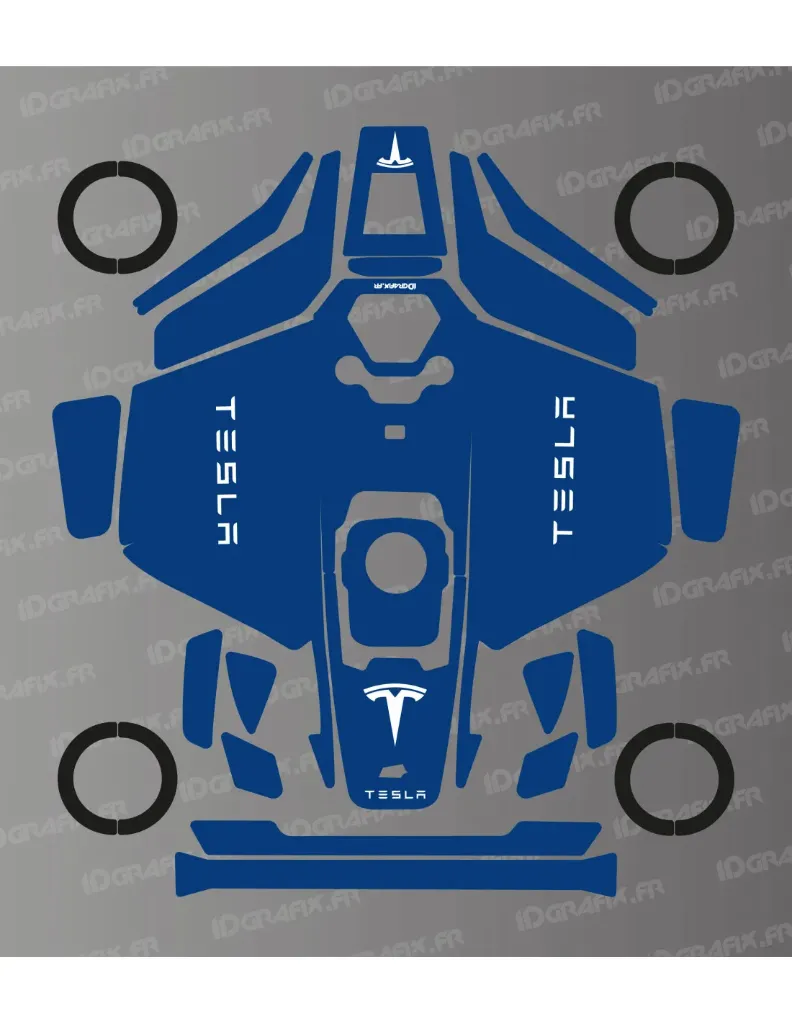 Dekalark för Mammotion LUBA 3 Tesla (Blue) Edition