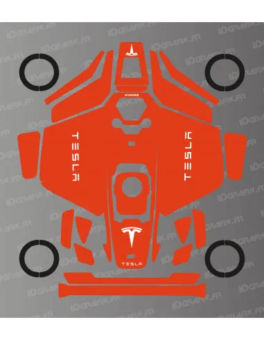 Dekalark för Mammotion LUBA 3 Tesla (Red) Edition
