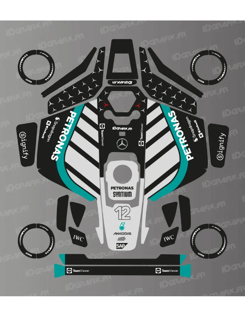 Dekalark för Mammotion LUBA 3 Mercedes F1 (Antonelli) Edition