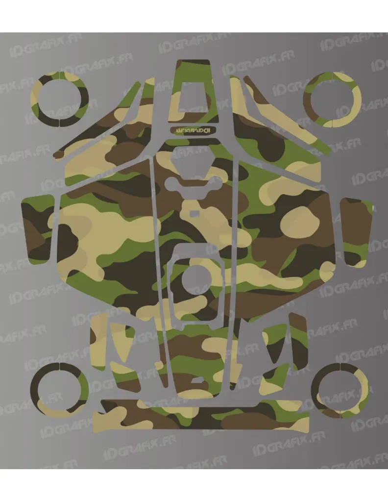 Dekalark för Mammotion LUBA 3 Army Camo Edition