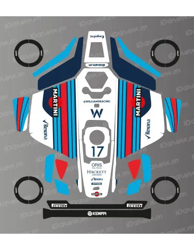 Dekalark för Mammotion LUBA 3 Williams Martini F1 Edition