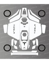 Dekalark för Mammotion LUBA 3 Tesla (White) Edition