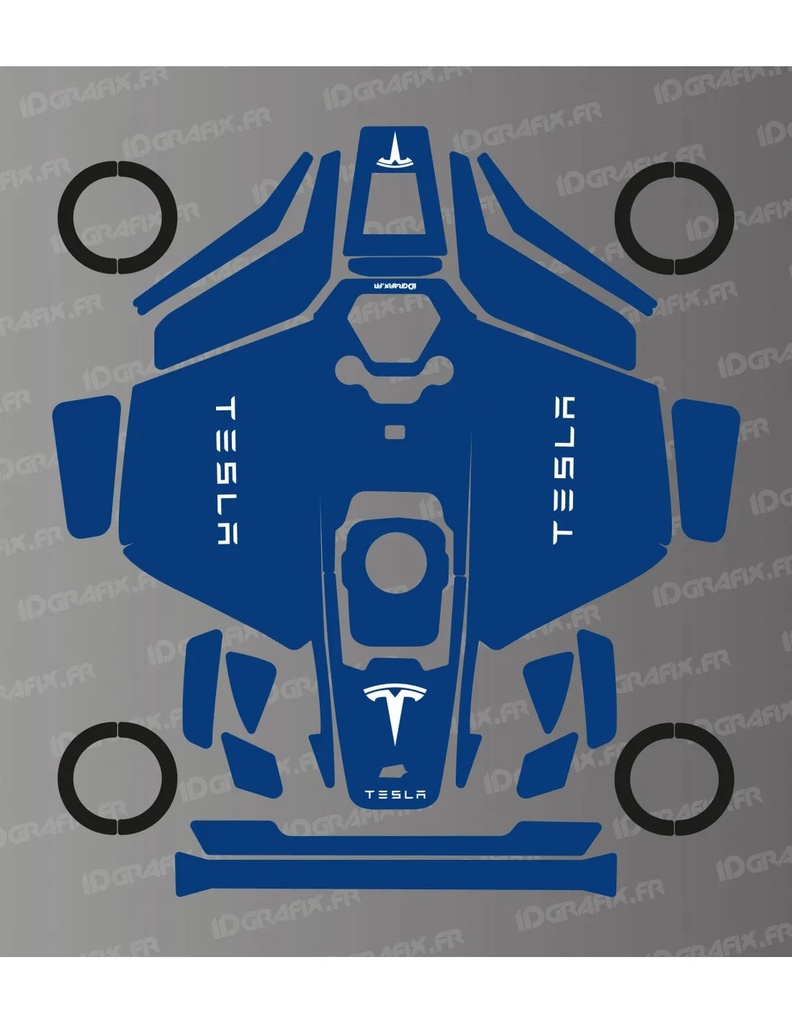 Dekalark för Mammotion LUBA 3 Tesla (Blue) Edition