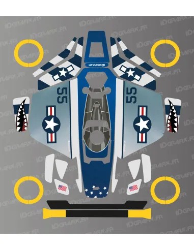 Dekalark för Mammotion LUBA 3 Mustang P51 Edition