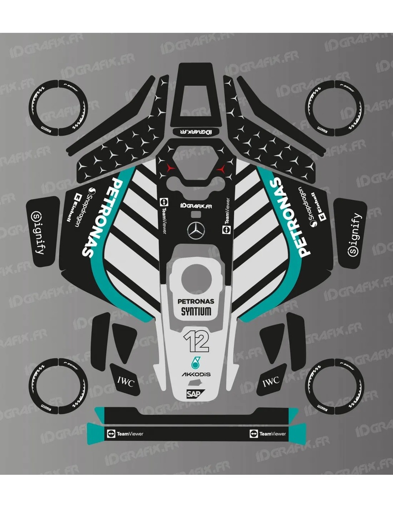 Dekalark för Mammotion LUBA 3 Mercedes F1 (Antonelli) Edition