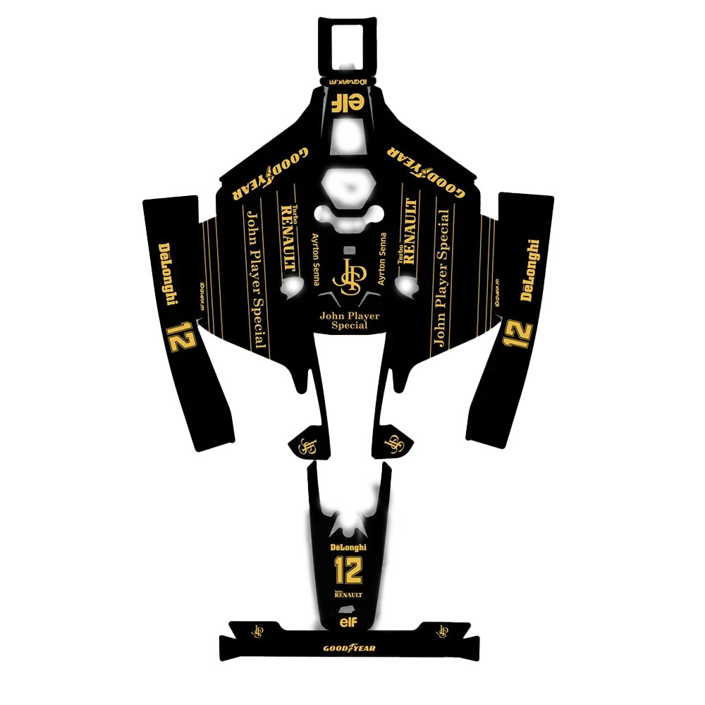 Dekalark för Mammotion LUBA 2 (2024) John Player Special F1 Edition