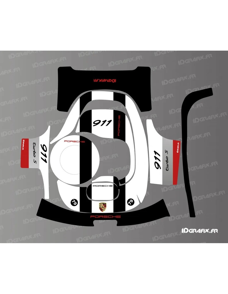Dekalark för Segway Navimow H Porsche 911 Edition