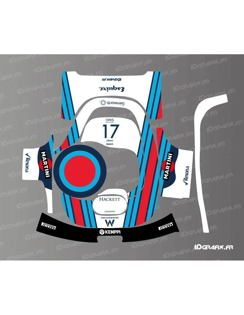 Dekalark för Segway Navimow H Martini F1 Edition