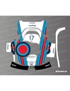 Dekalark för Segway Navimow H Martini F1 Edition