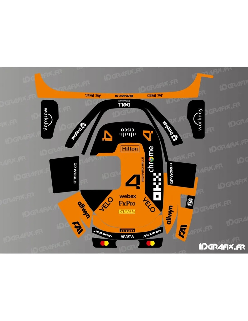 Dekalark för Segway Navimow X3 McLaren F1 (Norris) Edition