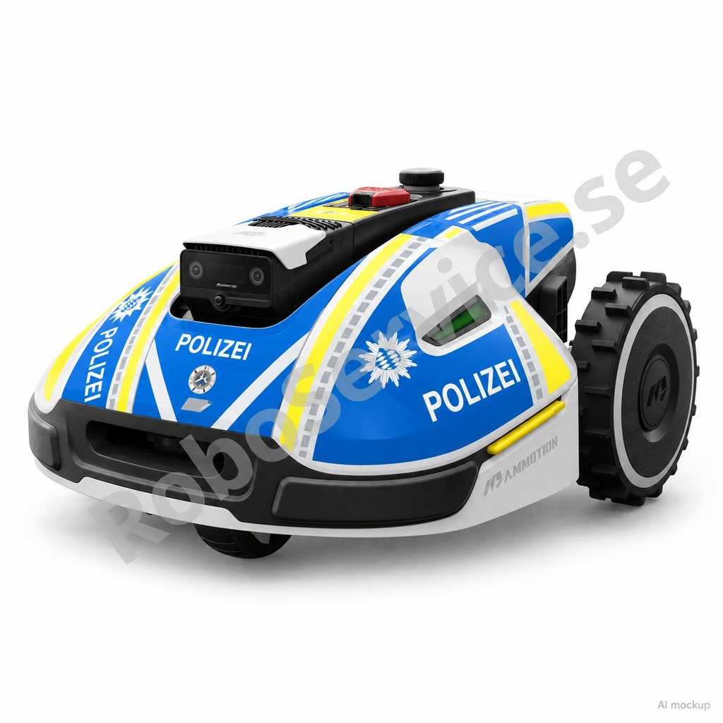 Mockup av Polizei (Germany) Edition på Mammotion YUKA 2000/3000