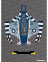 Dekalark för Mammotion LUBA 1 Mustang P51 Edition