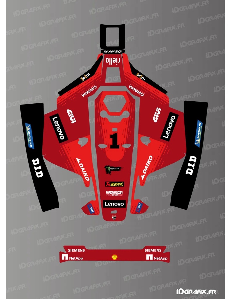 Dekalark för Mammotion LUBA 1 Ducati 2024 MotoGP Edition