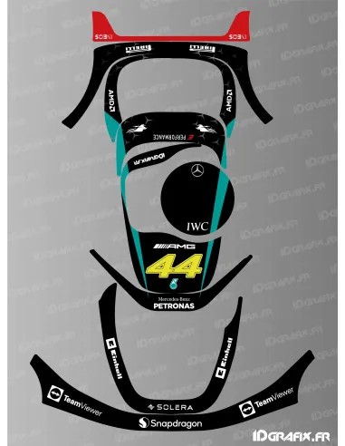 Dekalark för Segway Navimow i Mercedes F1 Edition