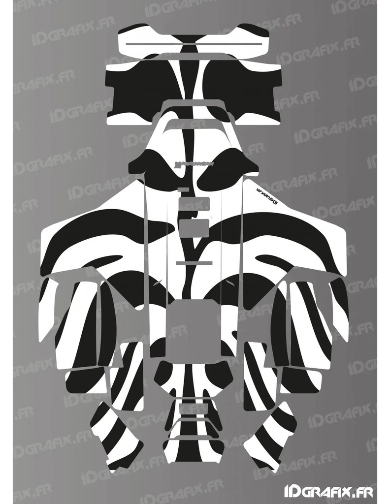 Dekalark för Segway Navimow X4 Zebre Camo Edition