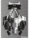 Dekalark för Segway Navimow X4 Cadillac F1 Edition
