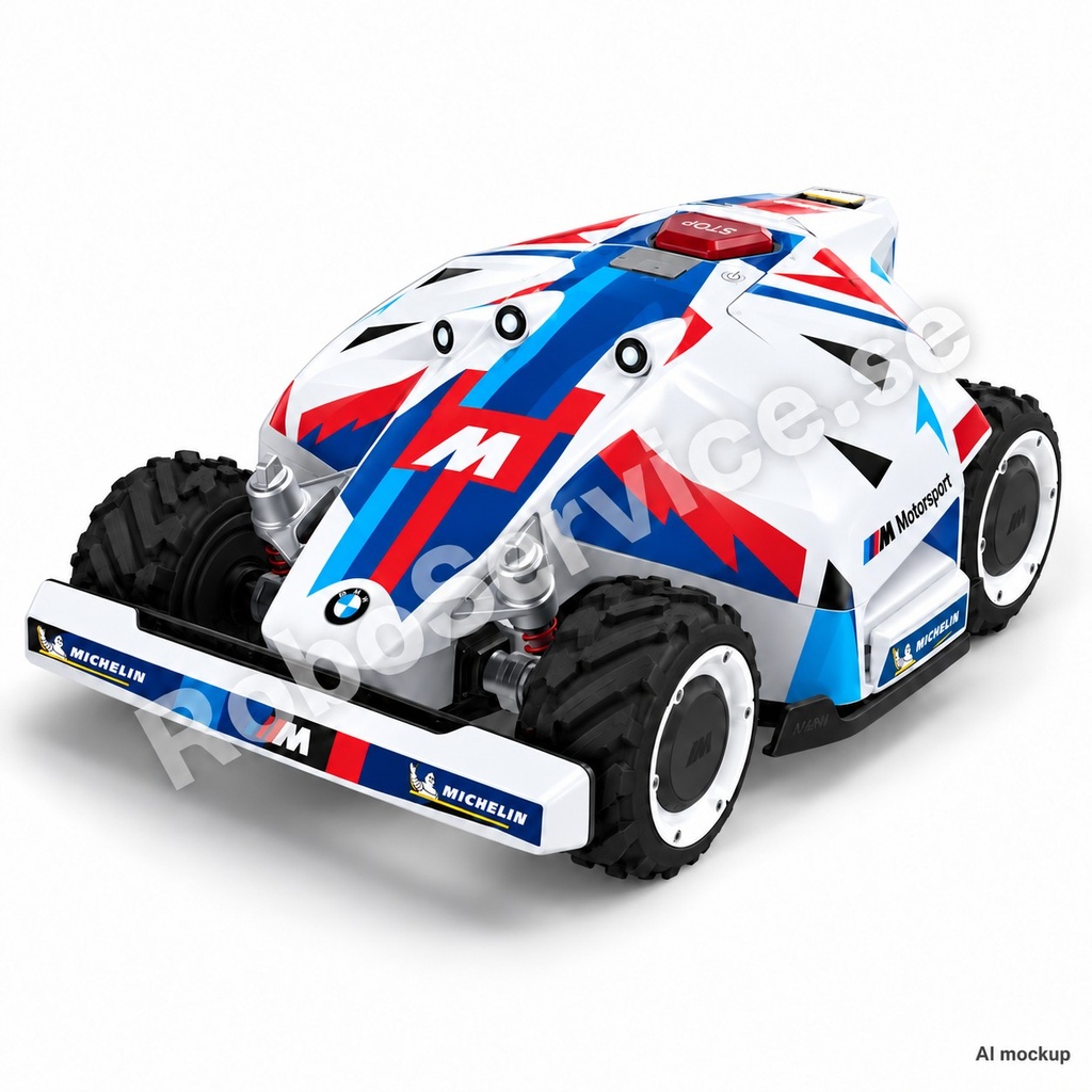 Mockup av BMW Edition på Mammotion LUBA 1