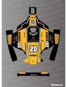 Dekalark för Mammotion LUBA 1 Dewalt Nascar Edition
