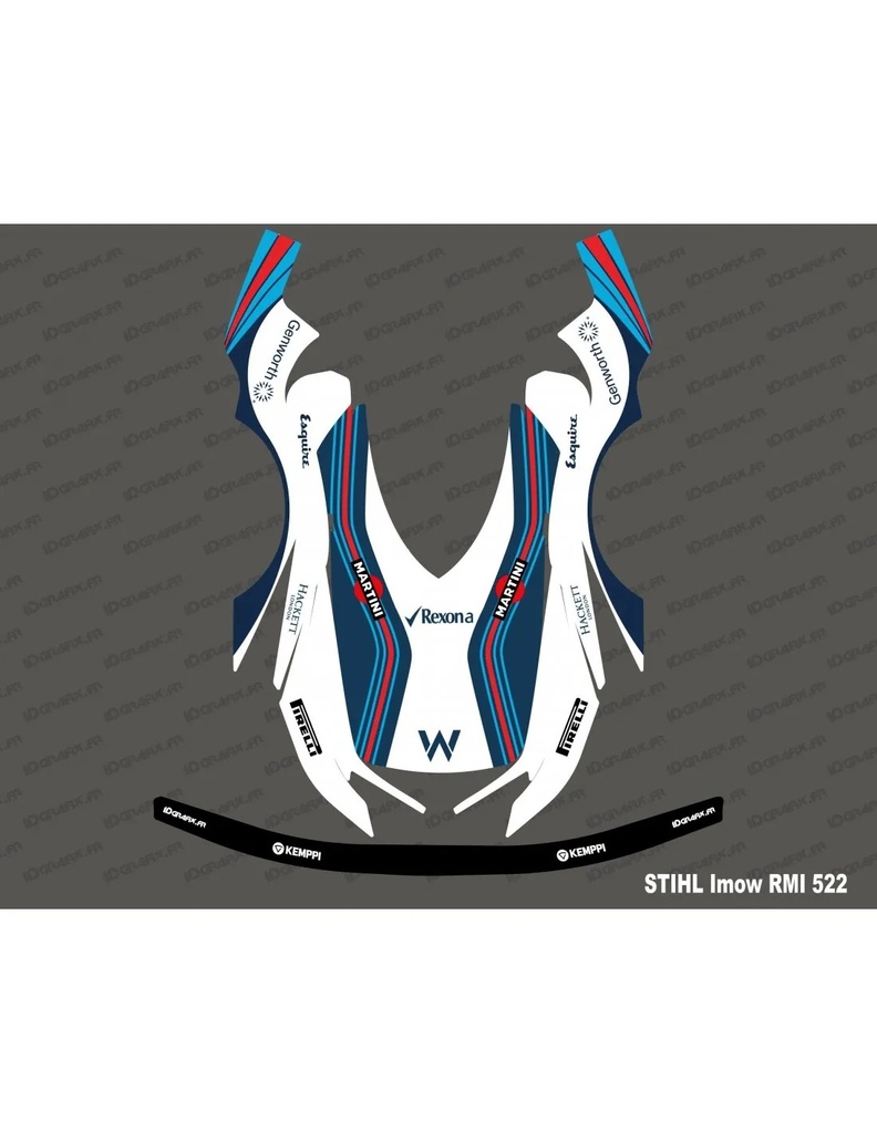 Dekalark för Stihl iMOW RMI 522 Martini Racing F1 Edition