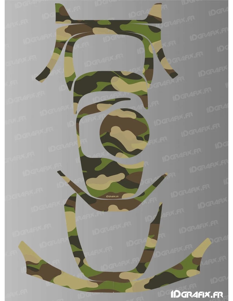 Dekalark för Segway Navimow i Camo Army Edition