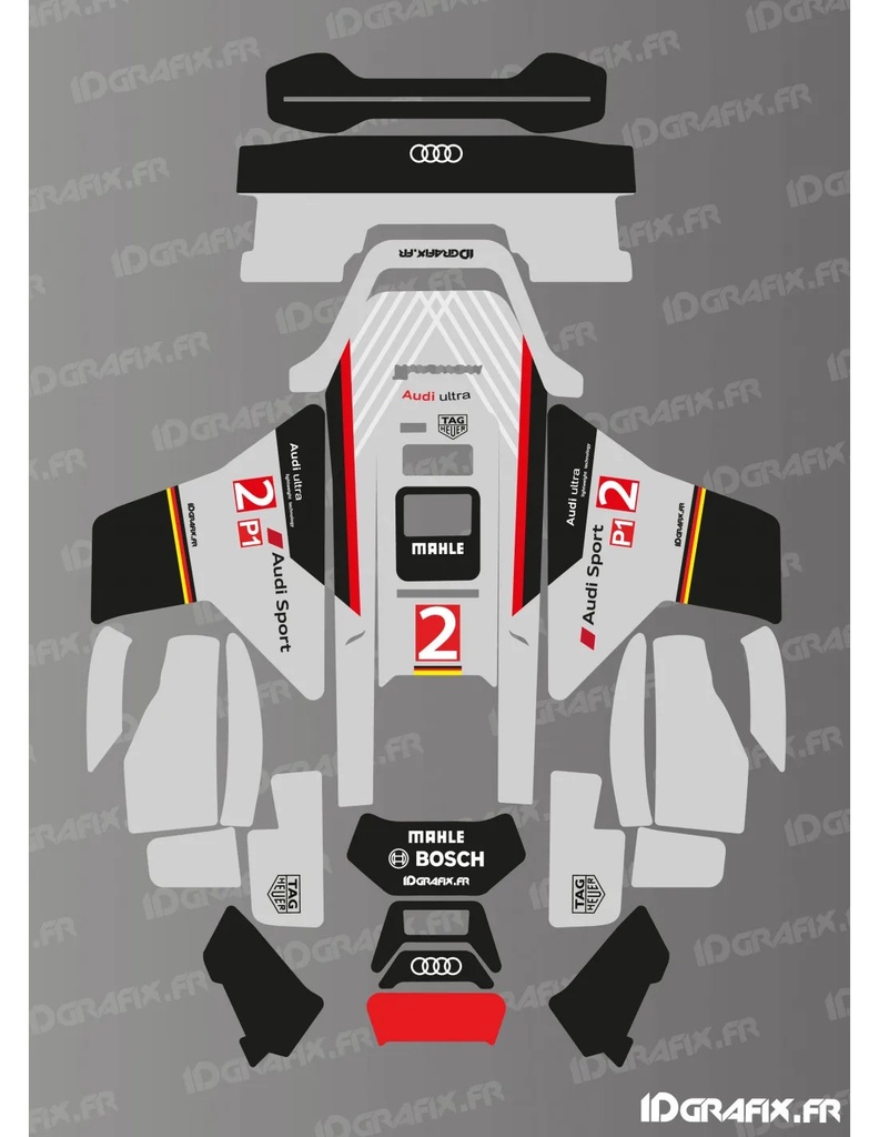 Dekalark för Segway Navimow X4 Audi Edition