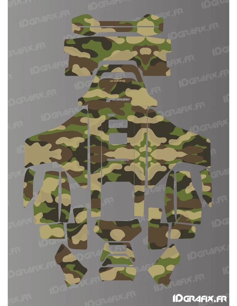 Dekalark för Segway Navimow X4 Camo Army Edition