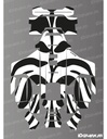 Dekalark för Segway Navimow X4 Zebre Camo Edition